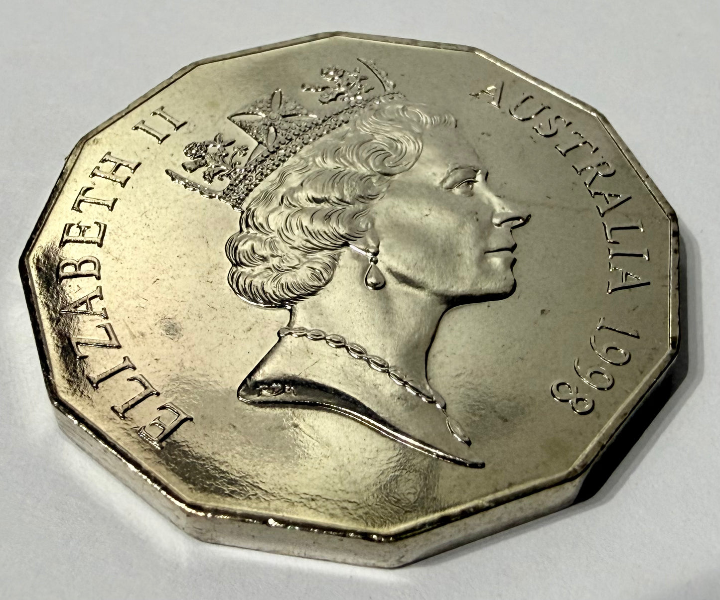 1998 50 Cent Coin - Choice Uncirculated - Bass and Flinders - comes in 2x2
