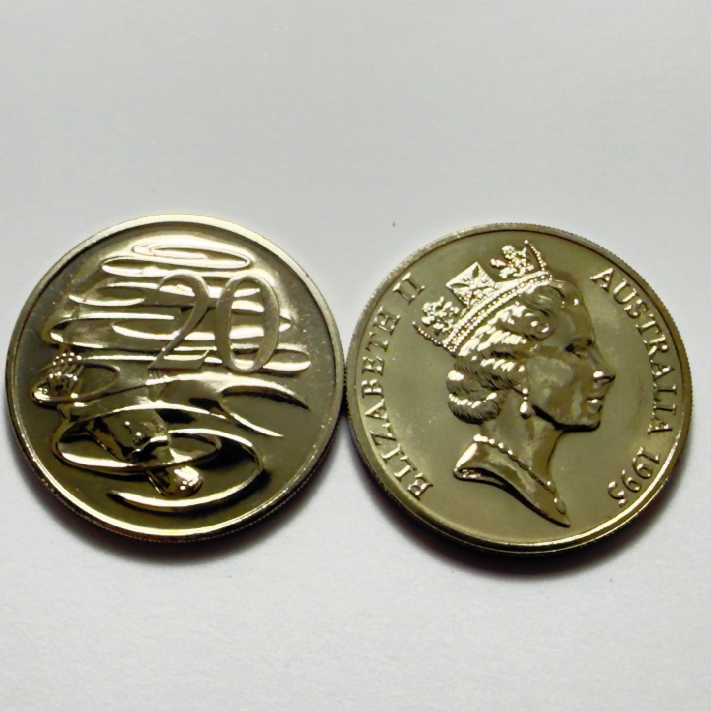 1995 20 Cent Coin - Choice Uncirculated - Twenty Cent 20c -comes in 2x2