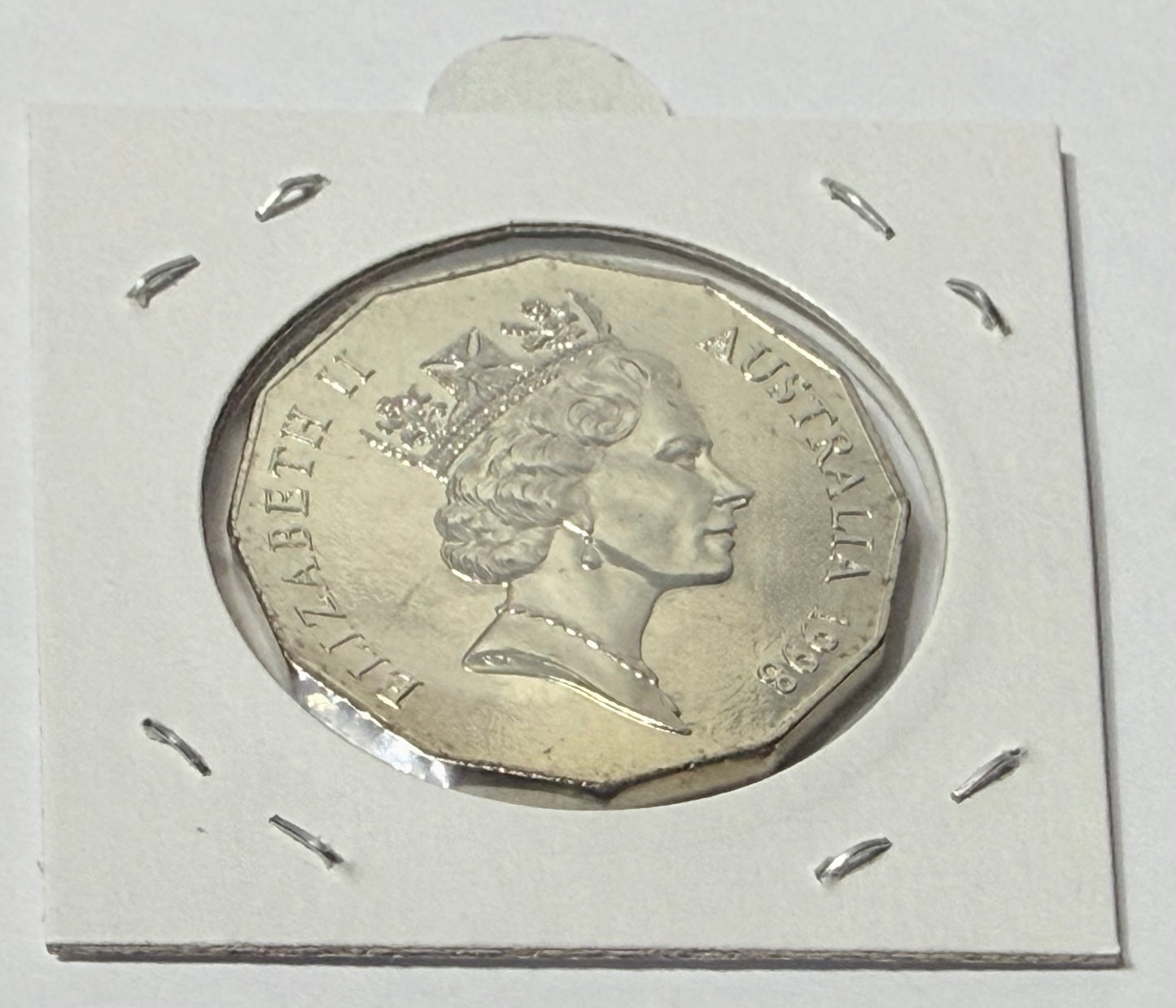1998 50 Cent Coin - Choice Uncirculated - Bass and Flinders - comes in 2x2