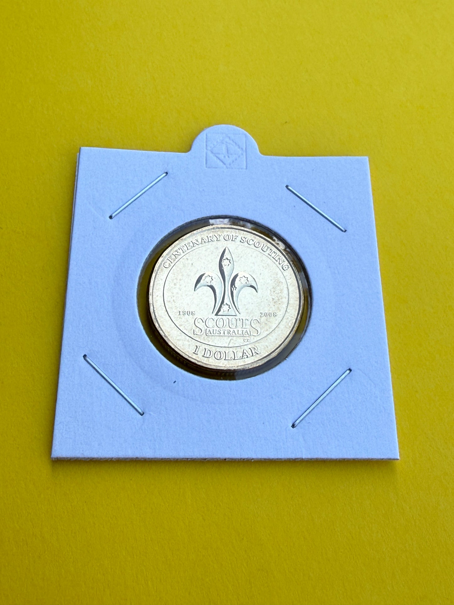 2008 $1 Coin - Uncirculated - Centenary Of Scouting Comes In 2x2 Ex RAM Roll - New Age Numismatics