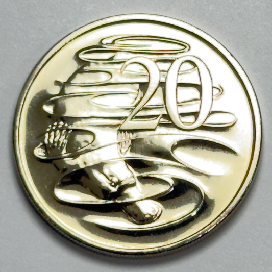 1995 20 Cent Coin - Choice Uncirculated - Twenty Cent 20c -comes in 2x2