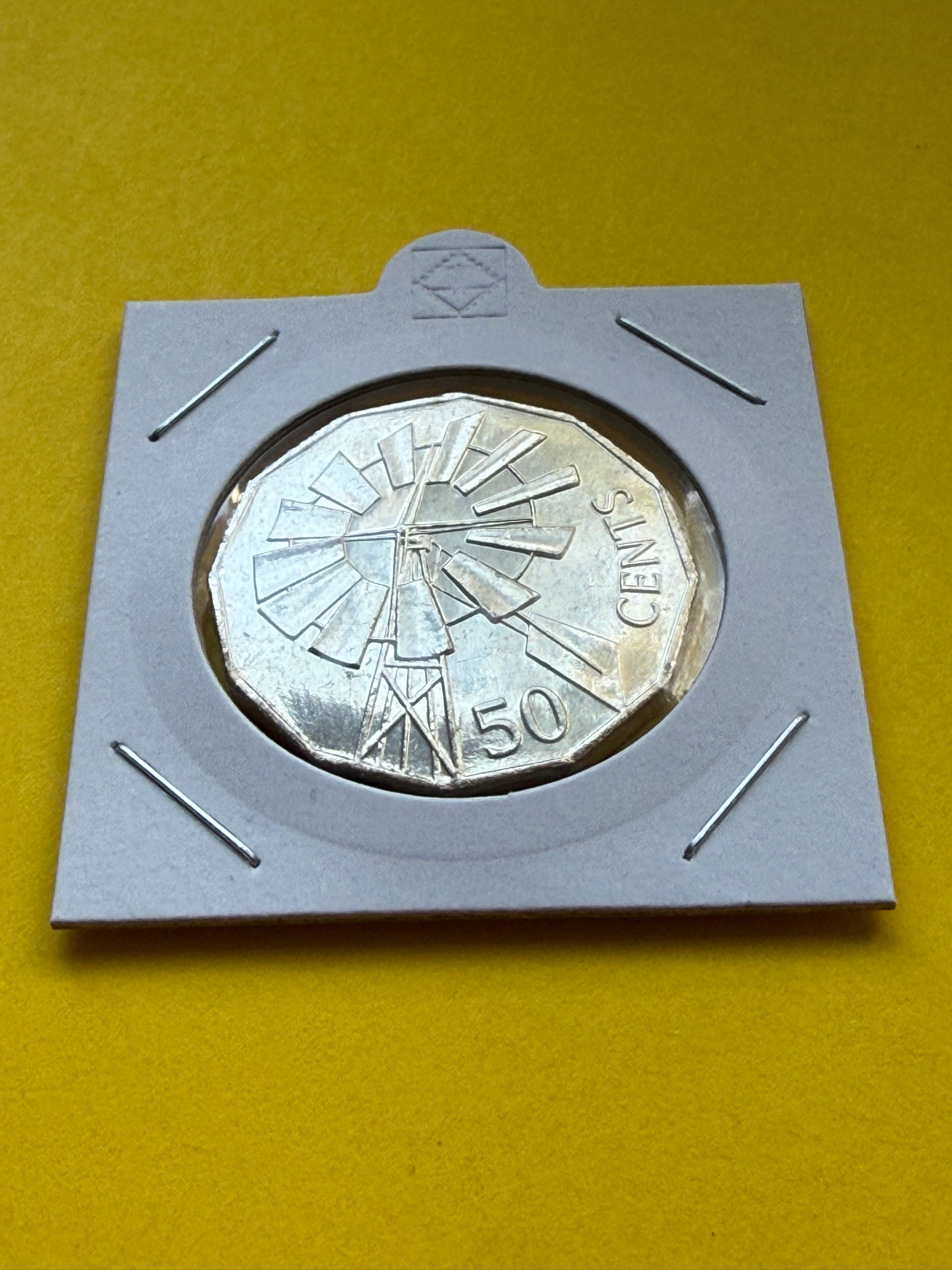 2002 50 Cent Coin - Uncirculated - Year Of The Outback - In 2x2 - New Age Numismatics