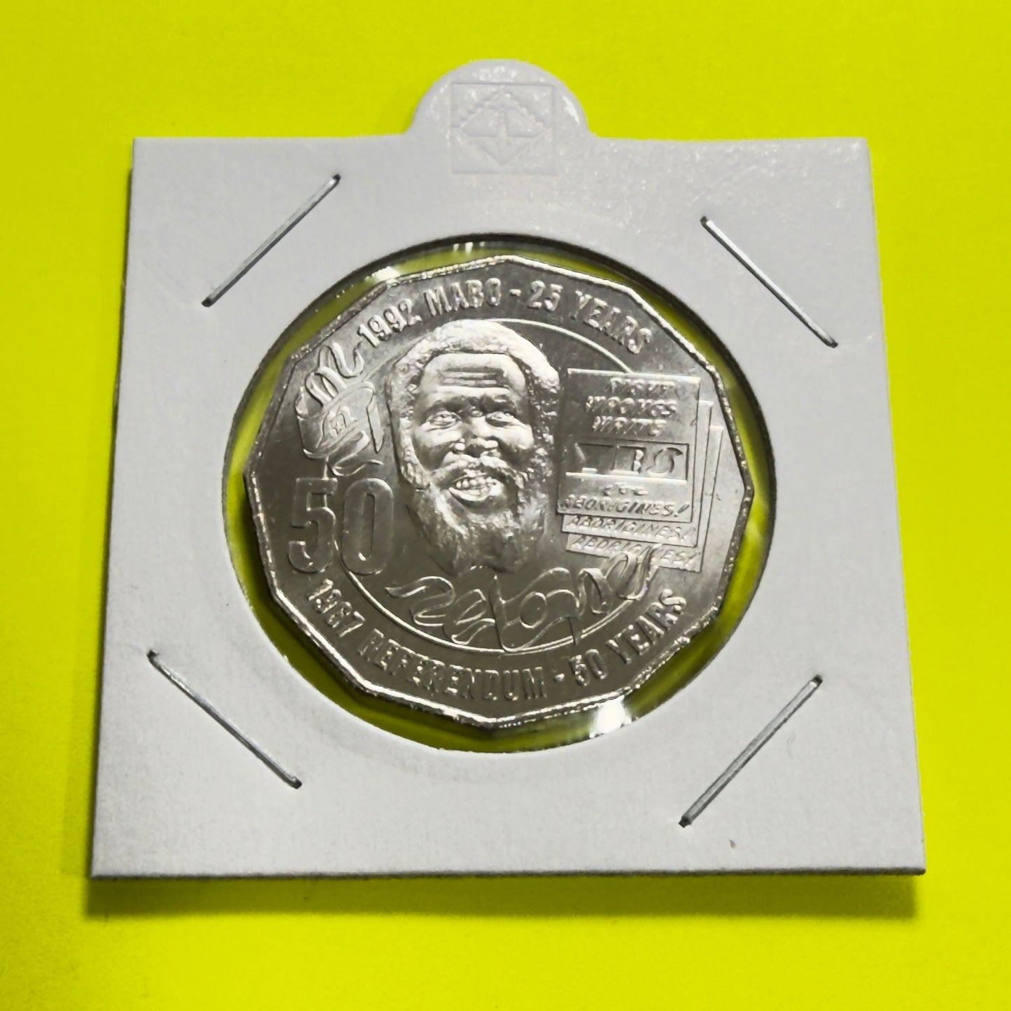 2017 MABO 50 Cent Coin - Uncirculated 50c - Eddie MABO Pride And Passion - In 2x2