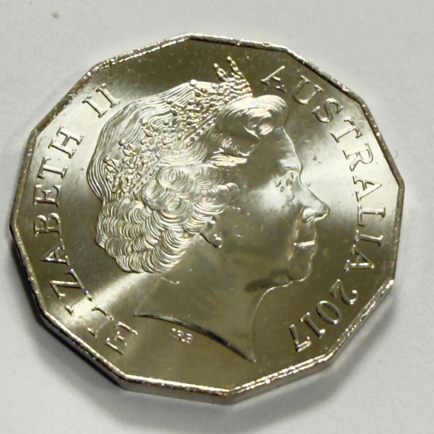 2017 50 Cent Coin - Uncirculated - Coat of Arms - Fifty Cent - 50c in 2x2