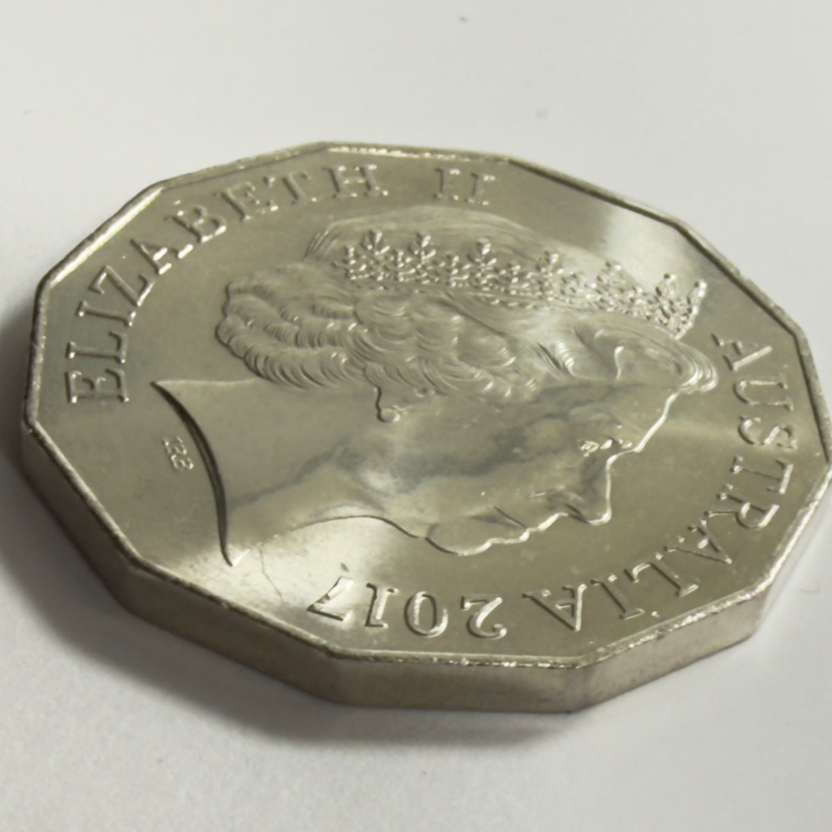 2017 50 Cent Coin - Uncirculated - Coat of Arms - Fifty Cent - 50c in 2x2