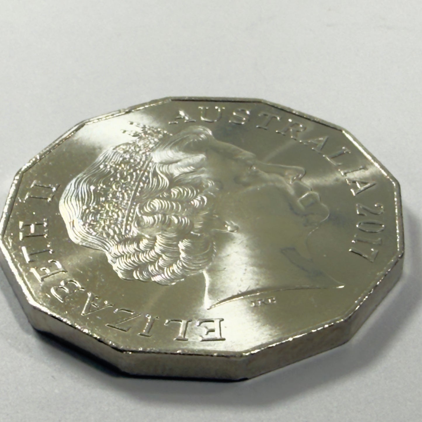 2017 50 Cent Coin - Uncirculated - Coat of Arms - Fifty Cent - 50c in 2x2