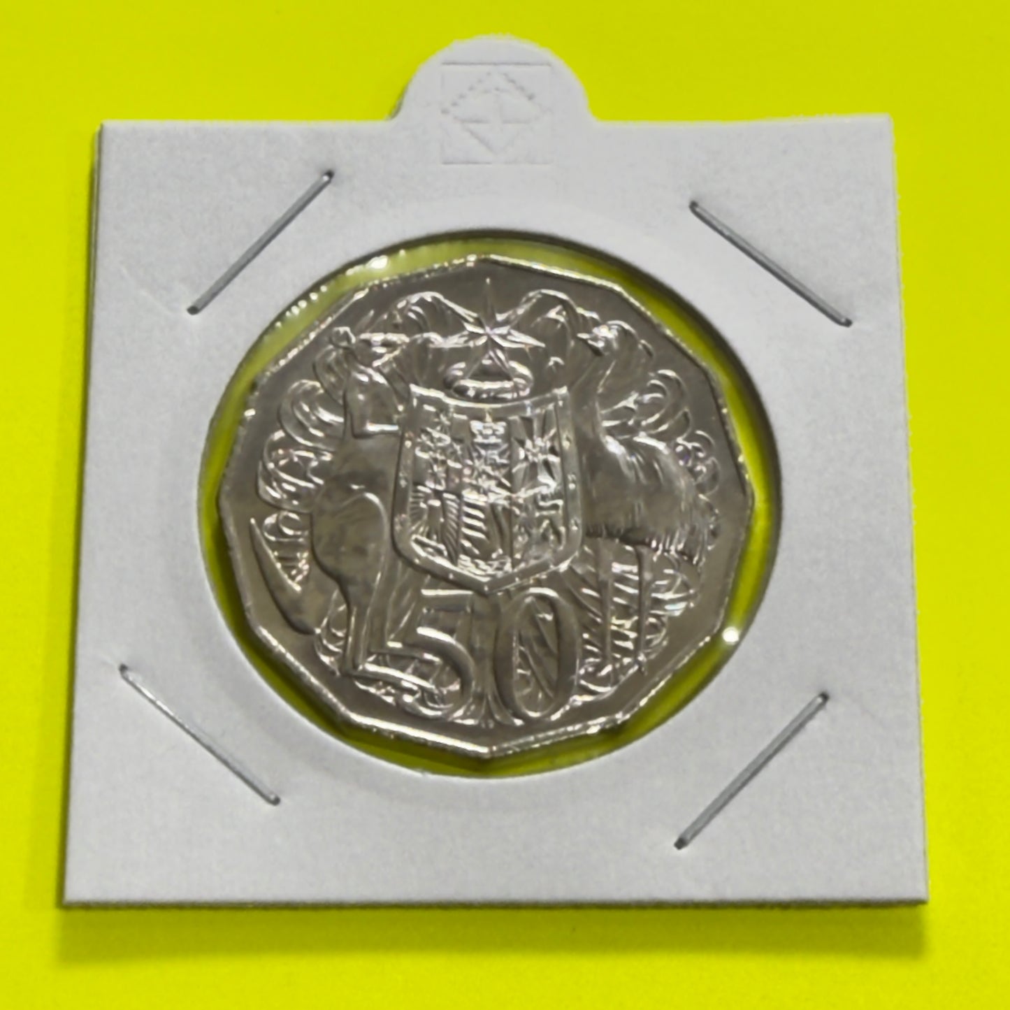 2017 50 Cent Coin - Uncirculated - Coat of Arms - Fifty Cent - 50c in 2x2