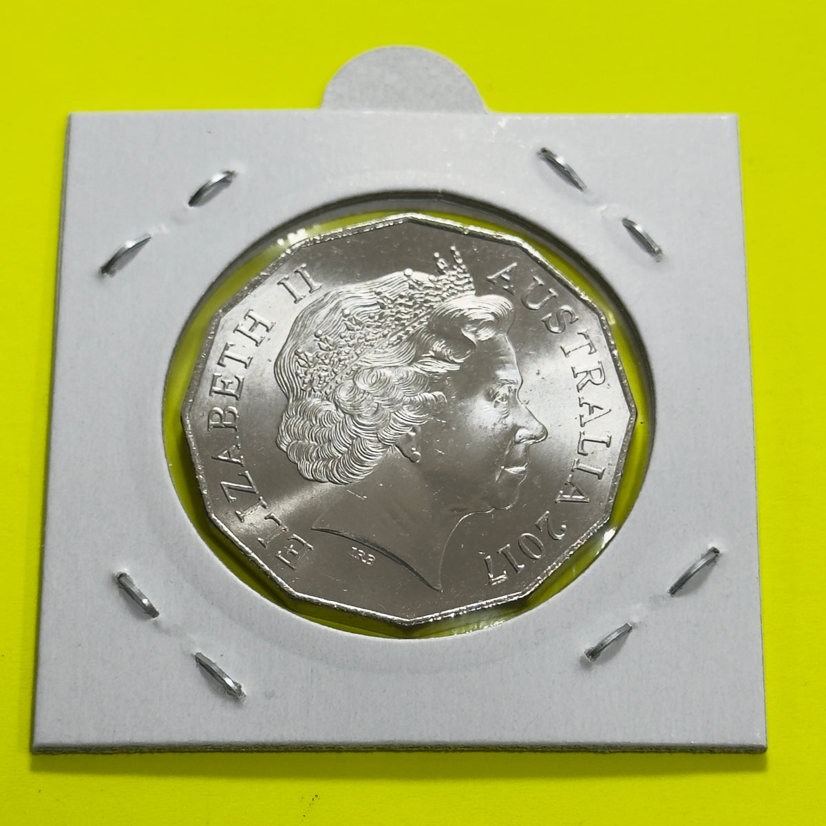 2017 50 Cent Coin - Uncirculated - Coat of Arms - Fifty Cent - 50c in 2x2