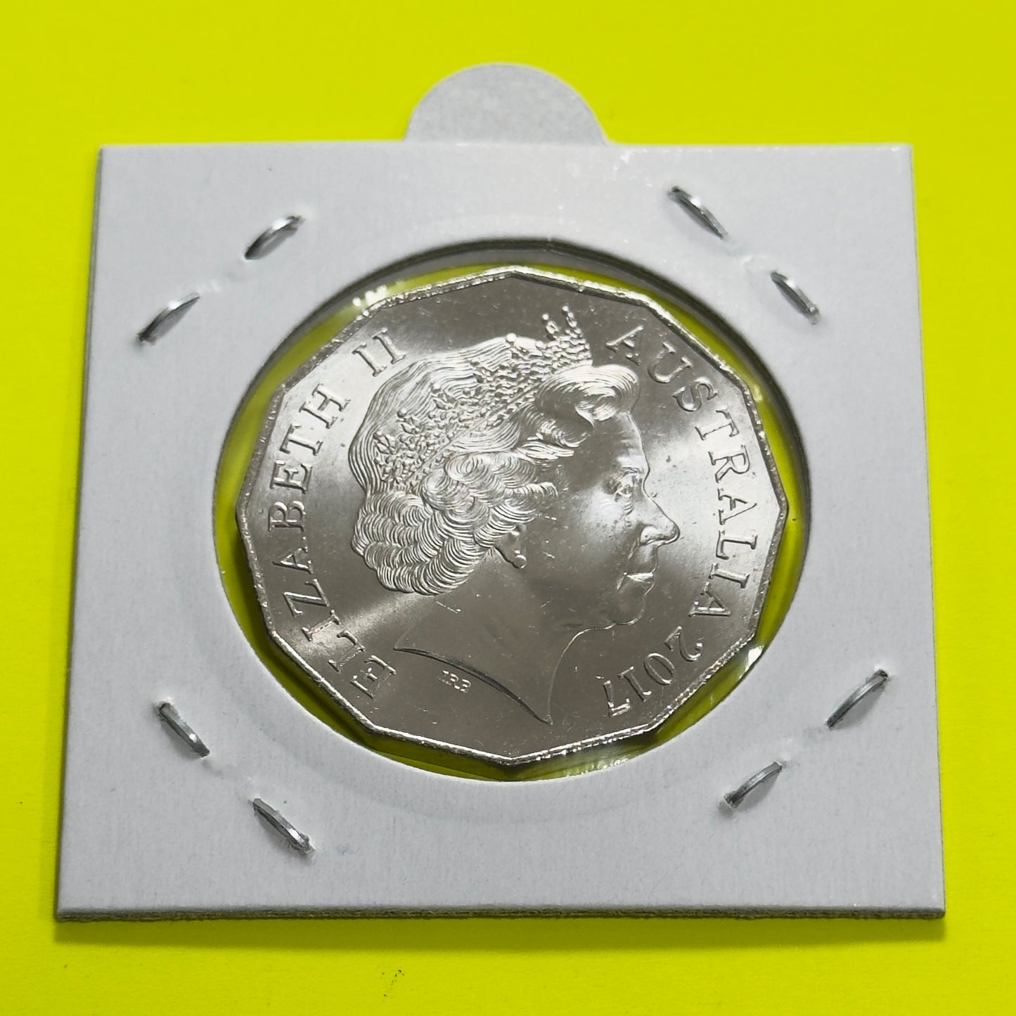2017 50 Cent Coin - Uncirculated - Coat of Arms - Fifty Cent - 50c in 2x2
