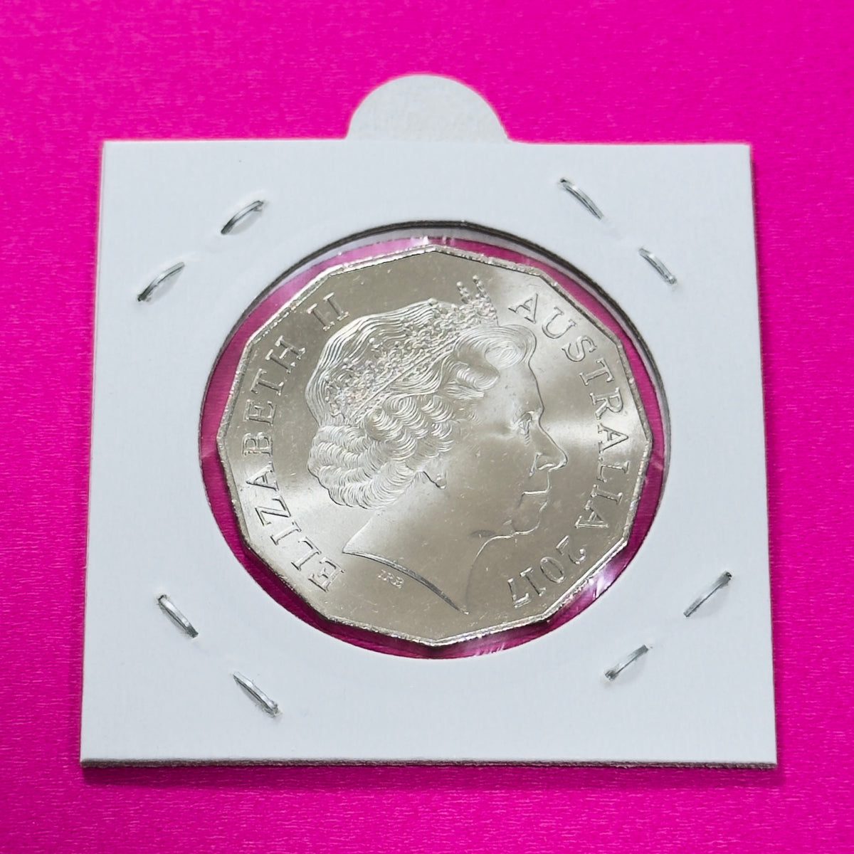 2017 50 Cent Coin - Uncirculated - Coat of Arms - Fifty Cent - 50c in 2x2