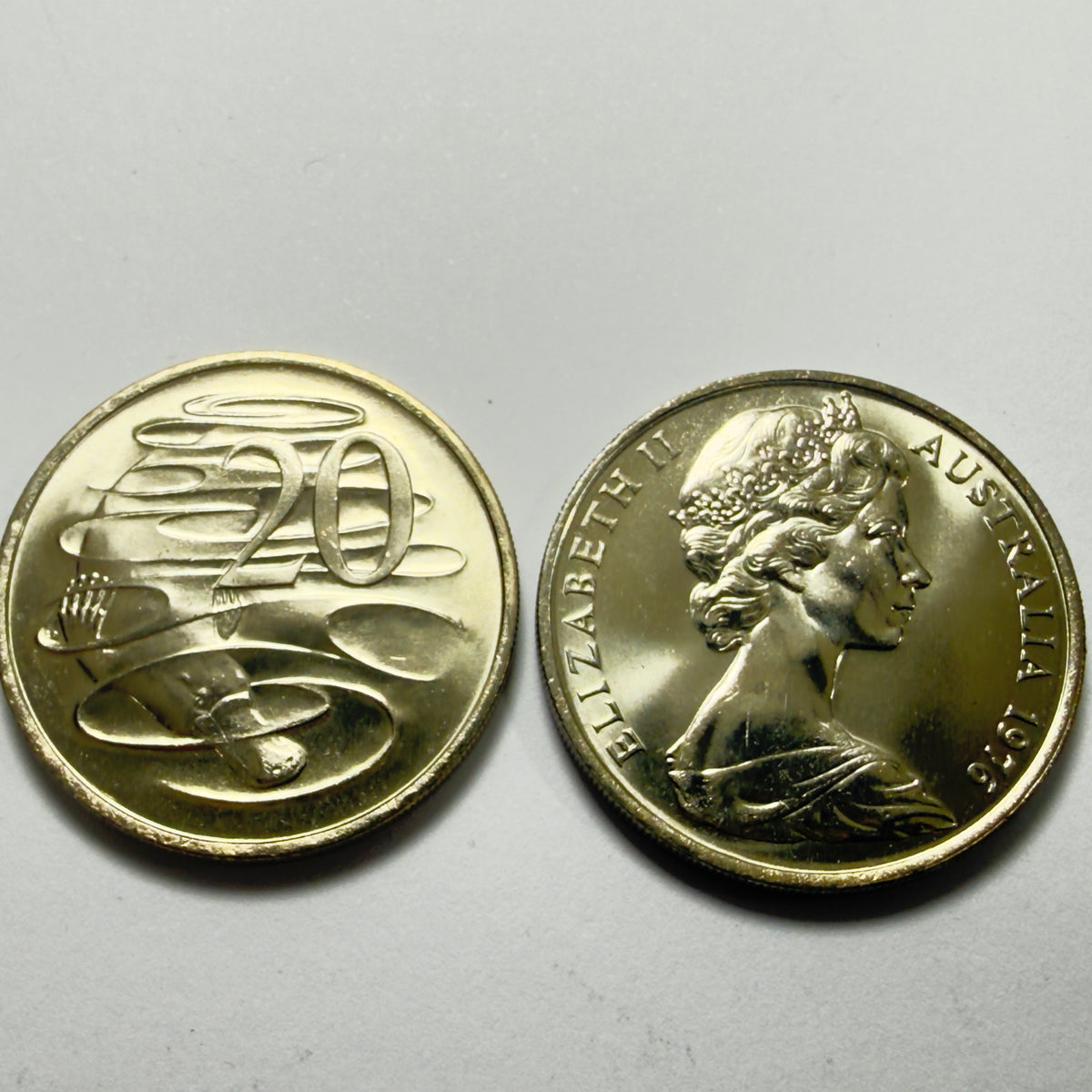 1976 20 Cent Coin - Uncirculated - Twenty Cent 20c - comes in 2x2 - video @4