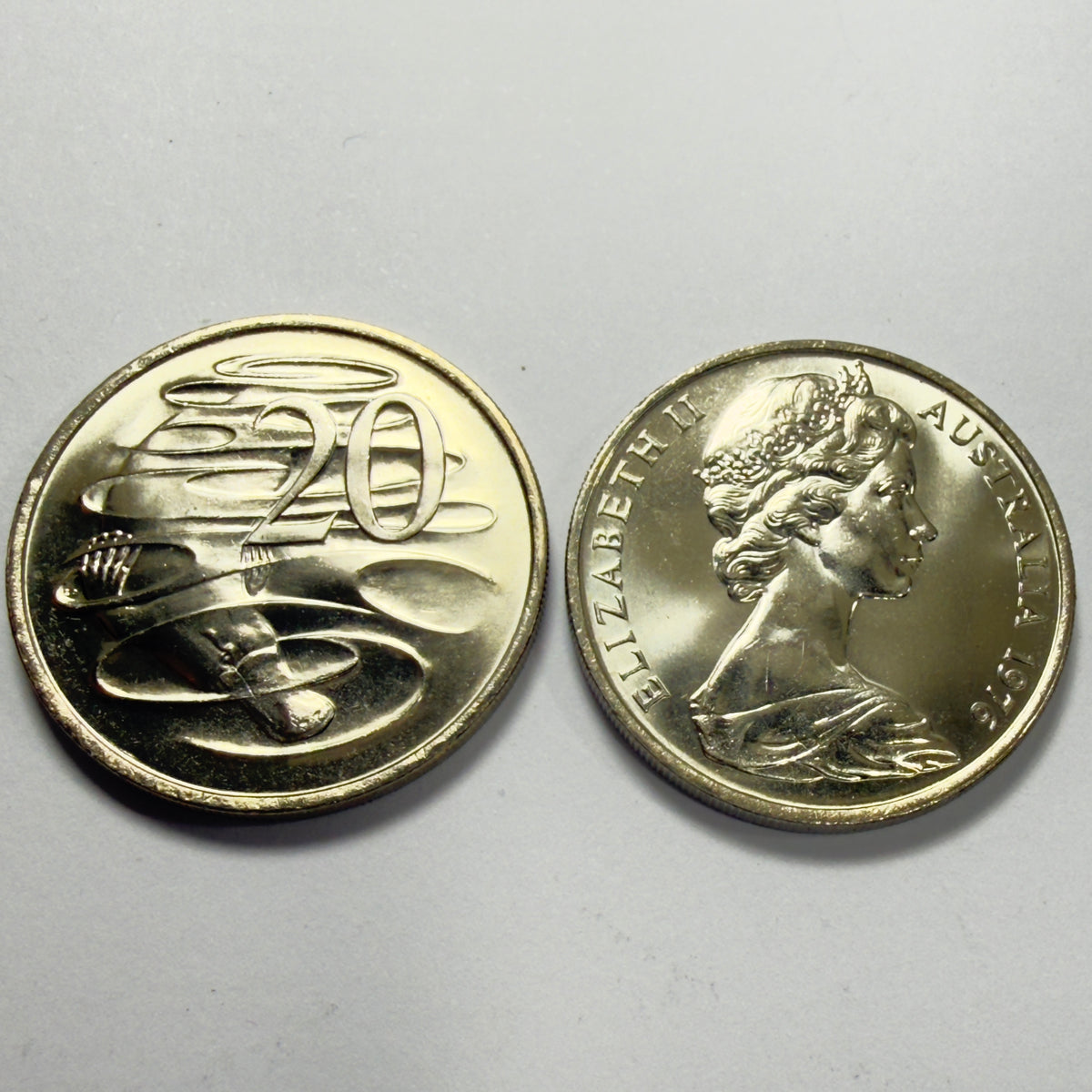 1976 20 Cent Coin - Uncirculated - Twenty Cent 20c - comes in 2x2 - video @4