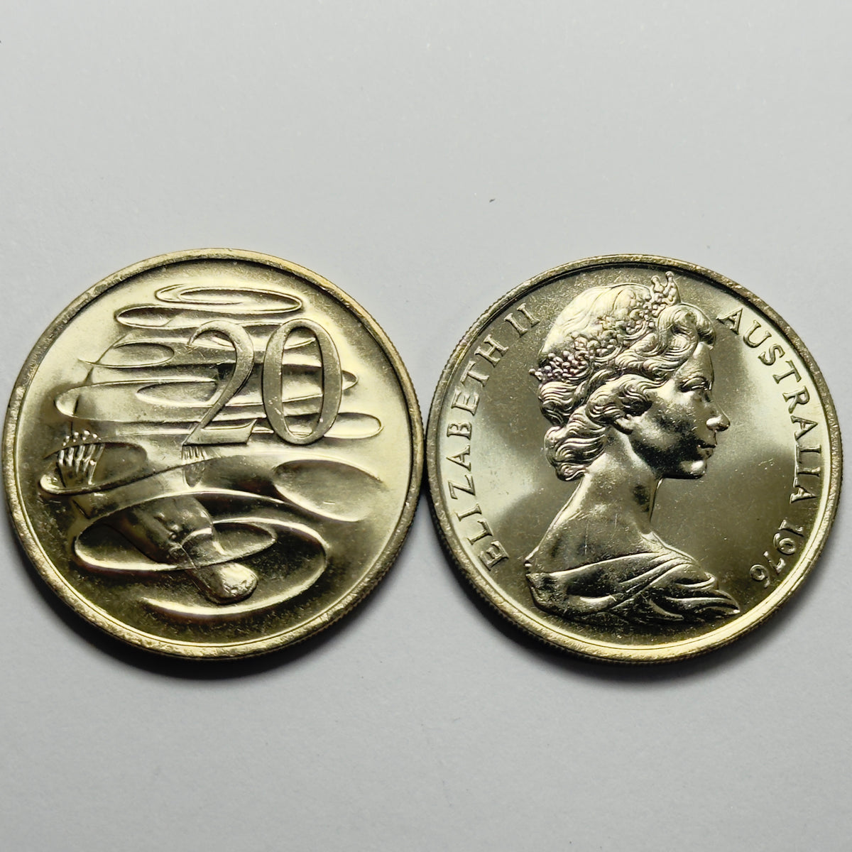 1976 20 Cent Coin - Uncirculated - Twenty Cent 20c - comes in 2x2 - video @4