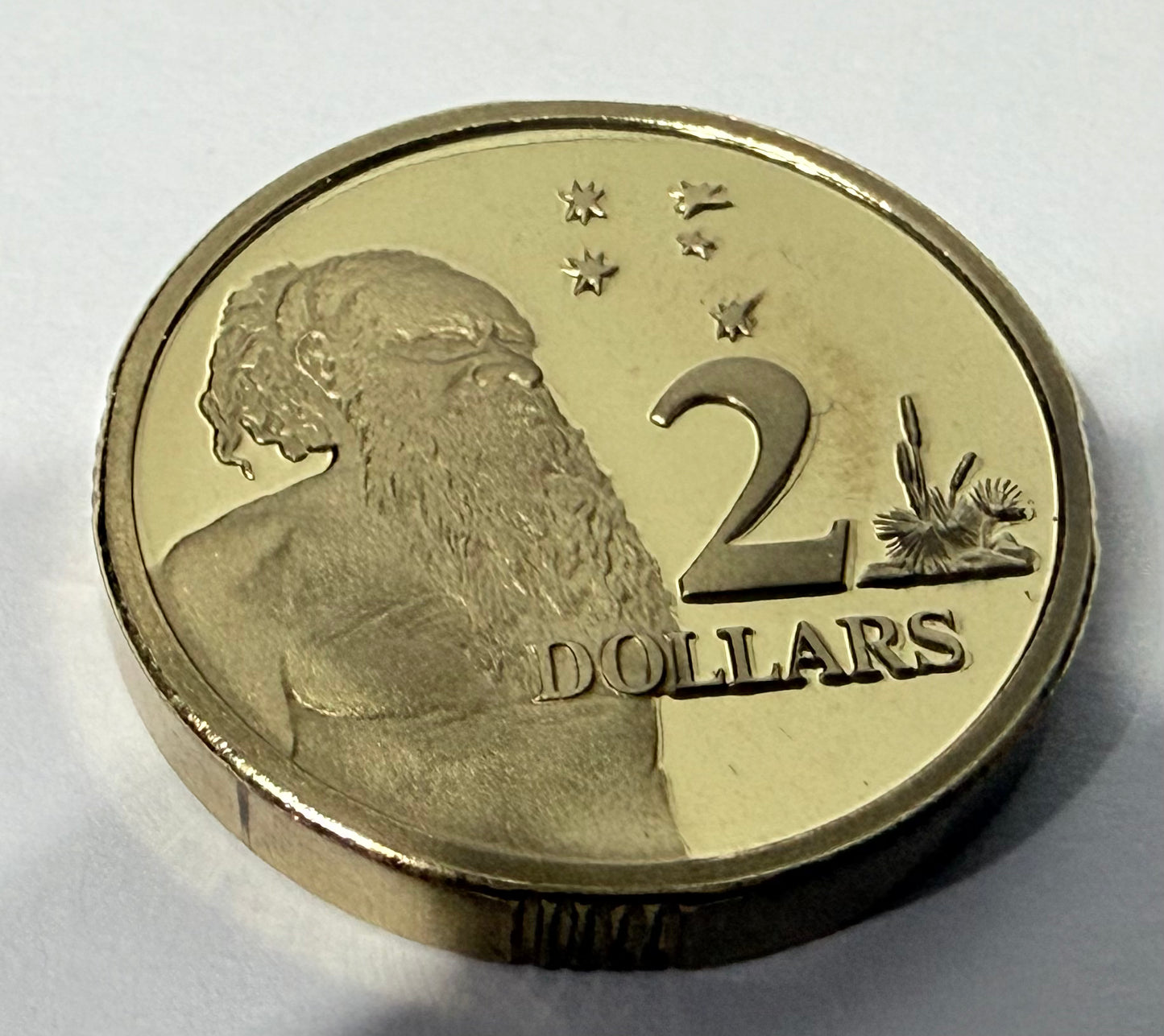 1991 $2 Proof Coin - Aboriginal Elder - Two Dollar - comes in 2x2