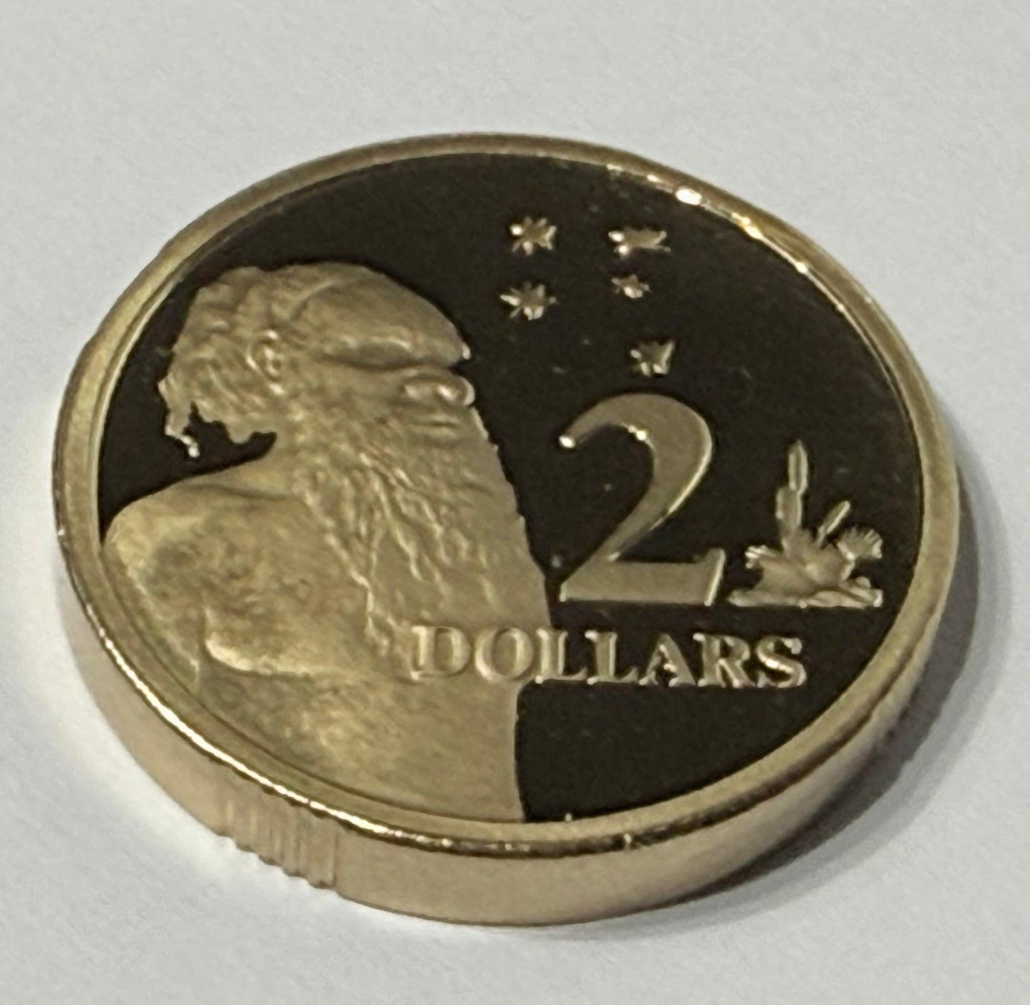 1991 $2 Proof Coin - Aboriginal Elder - Two Dollar - comes in 2x2