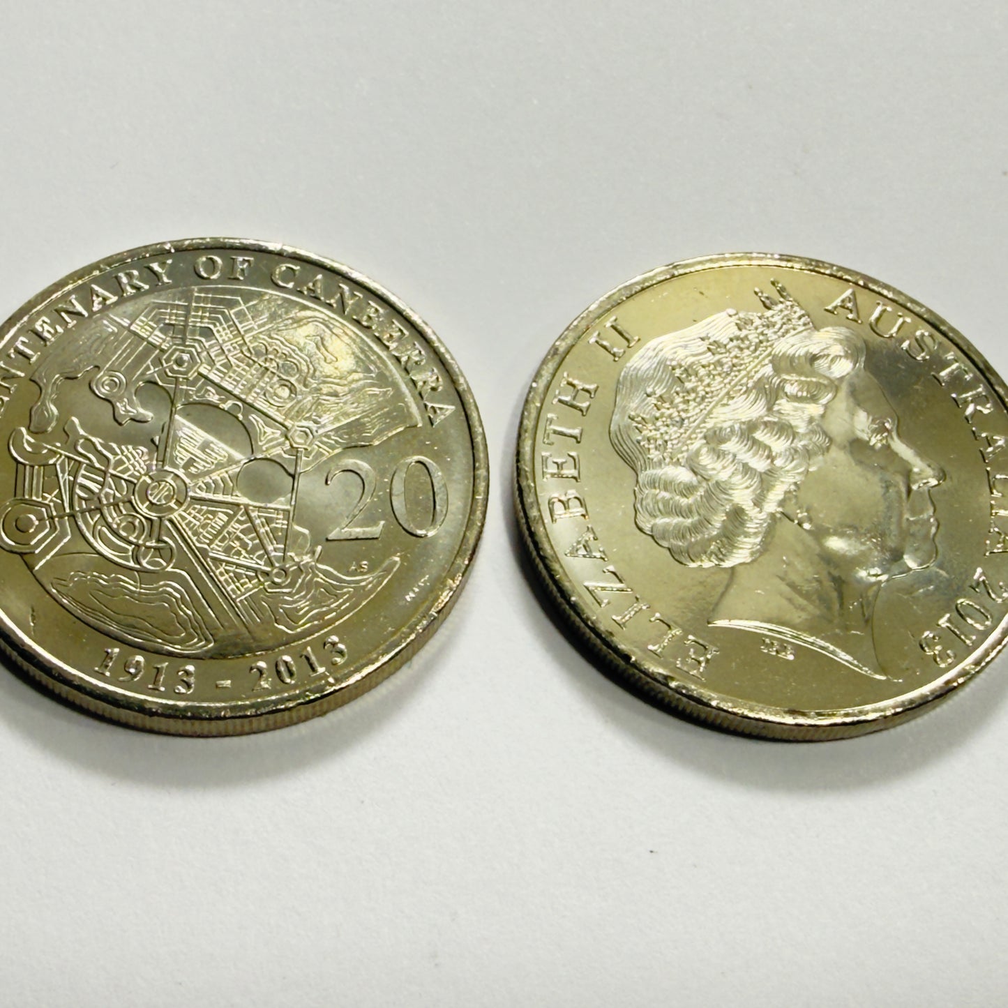 2013 20 Cent Coin - Centenary of Canberra - Uncirculated - Comes in 2x2