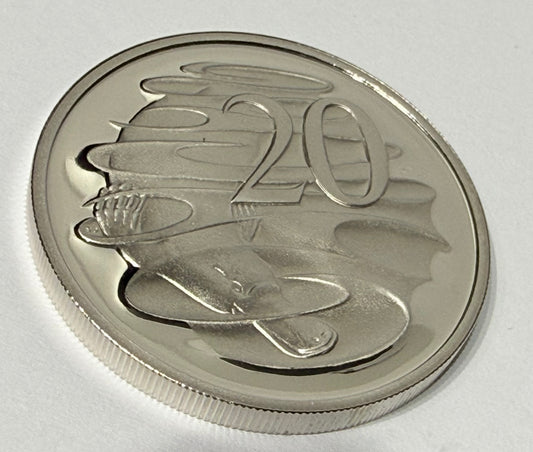 1991 20 Cent Proof Coin - comes in 2x2