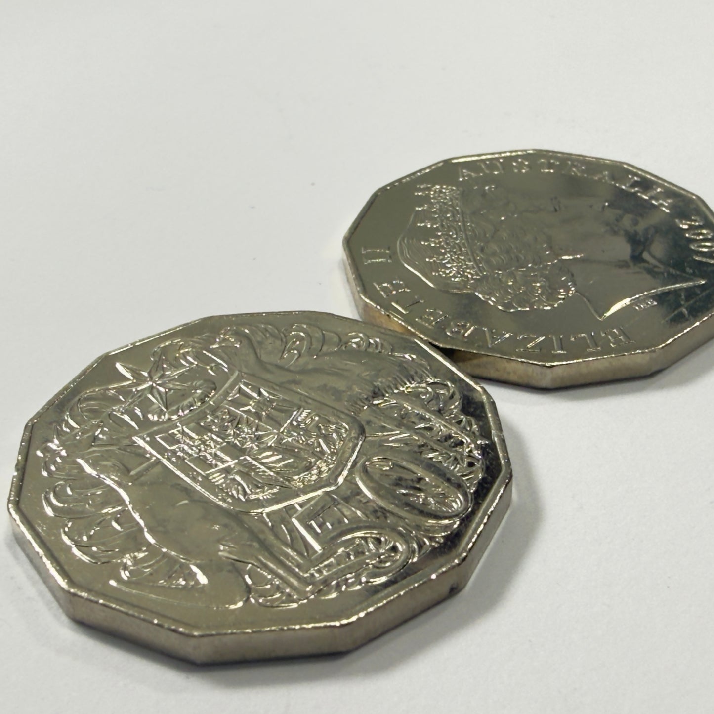 2007 50 Cent Coin - Uncirculated - Coat of Arms - comes in 2x2