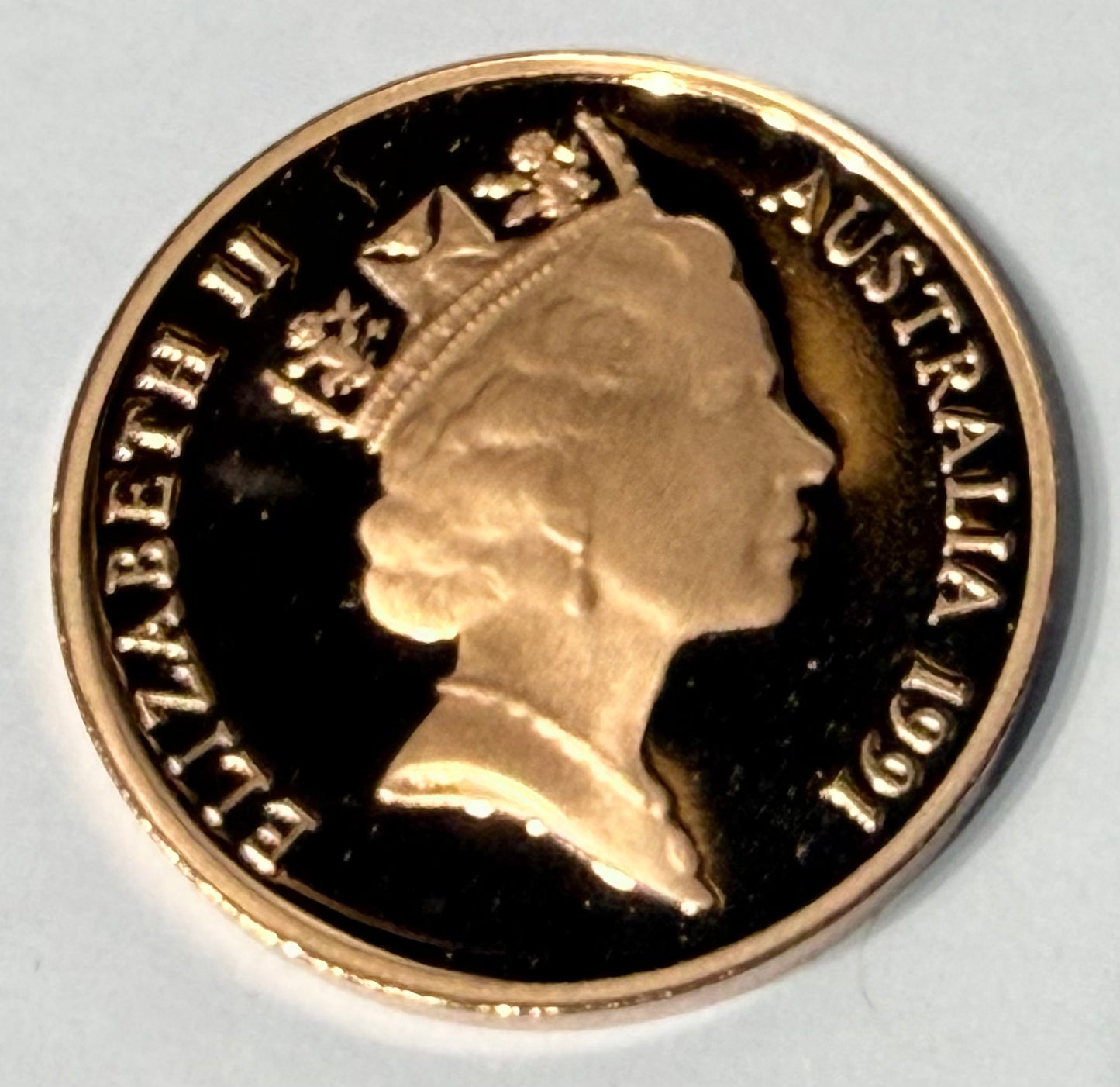 1991 2 Cent Proof Coin - Two Cent Proof Coin - comes in 2x2