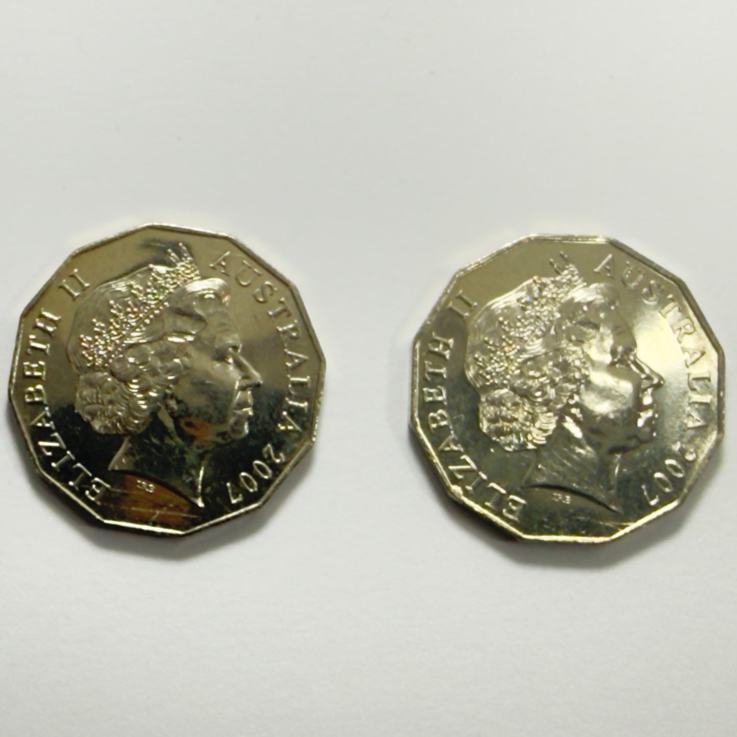 2007 50 Cent Coin - Uncirculated - Coat of Arms - comes in 2x2