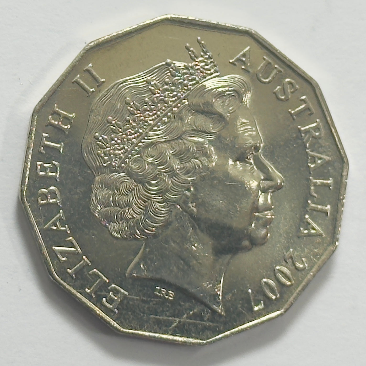 2007 50 Cent Coin - Uncirculated - Coat of Arms - comes in 2x2