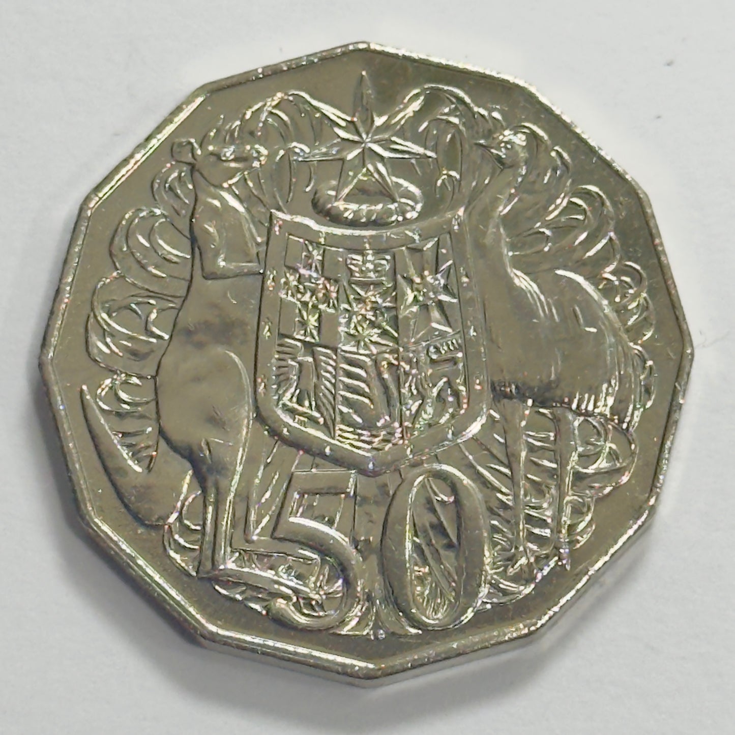 2007 50 Cent Coin - Uncirculated - Coat of Arms - comes in 2x2