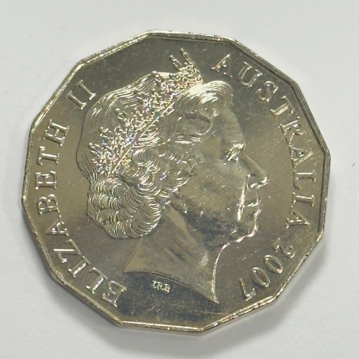 2007 50 Cent Coin - Uncirculated - Coat of Arms - comes in 2x2