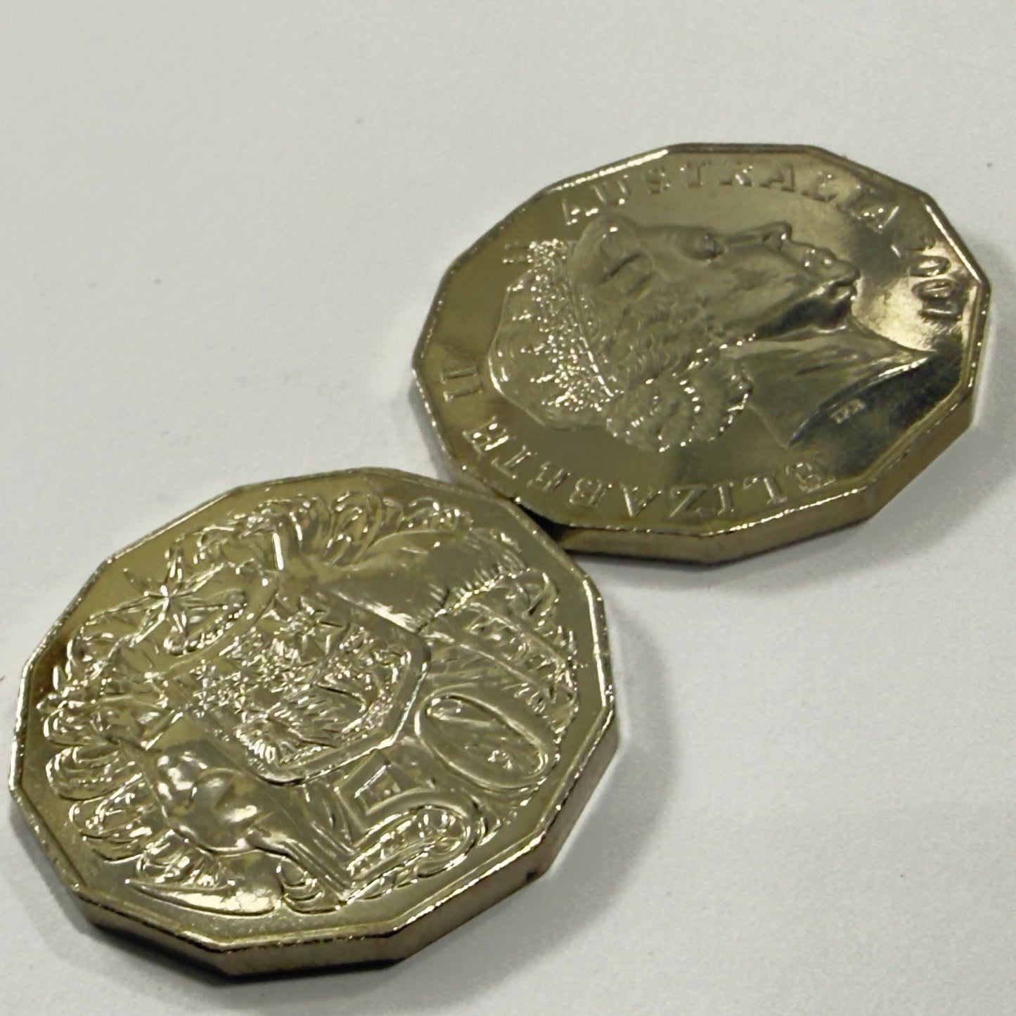 2007 50 Cent Coin - Uncirculated - Coat of Arms - comes in 2x2