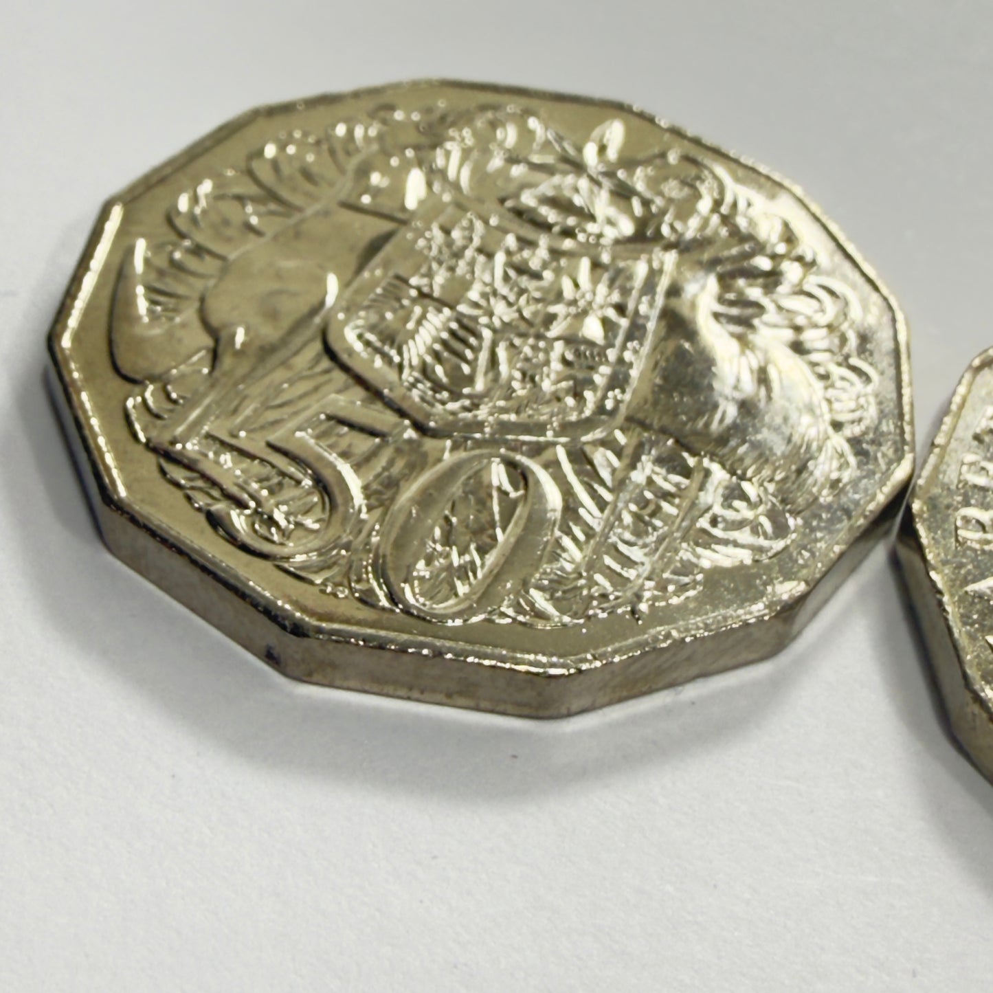 2007 50 Cent Coin - Uncirculated - Coat of Arms - comes in 2x2