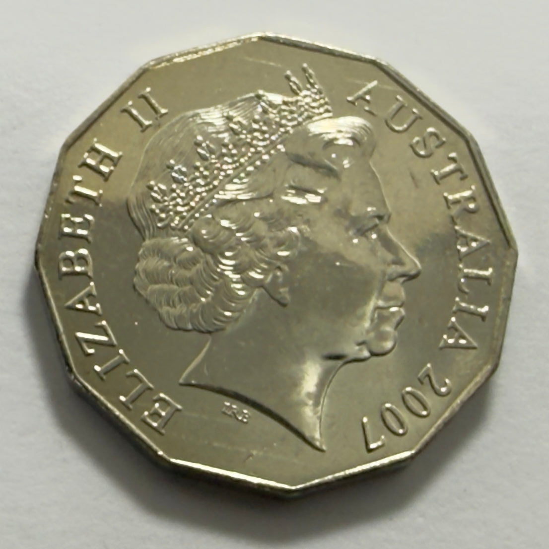 2007 50 Cent Coin - Uncirculated - Coat of Arms - comes in 2x2
