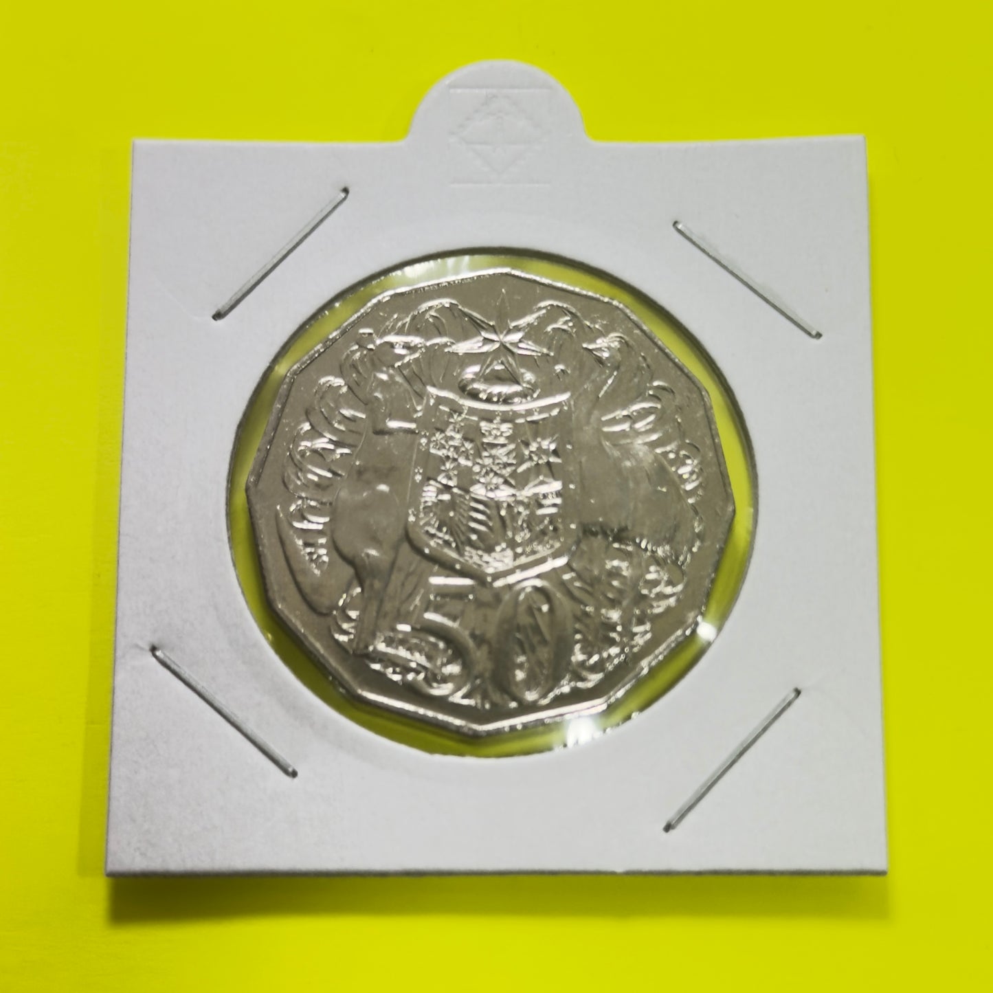 2007 50 Cent Coin - Uncirculated - Coat of Arms - comes in 2x2