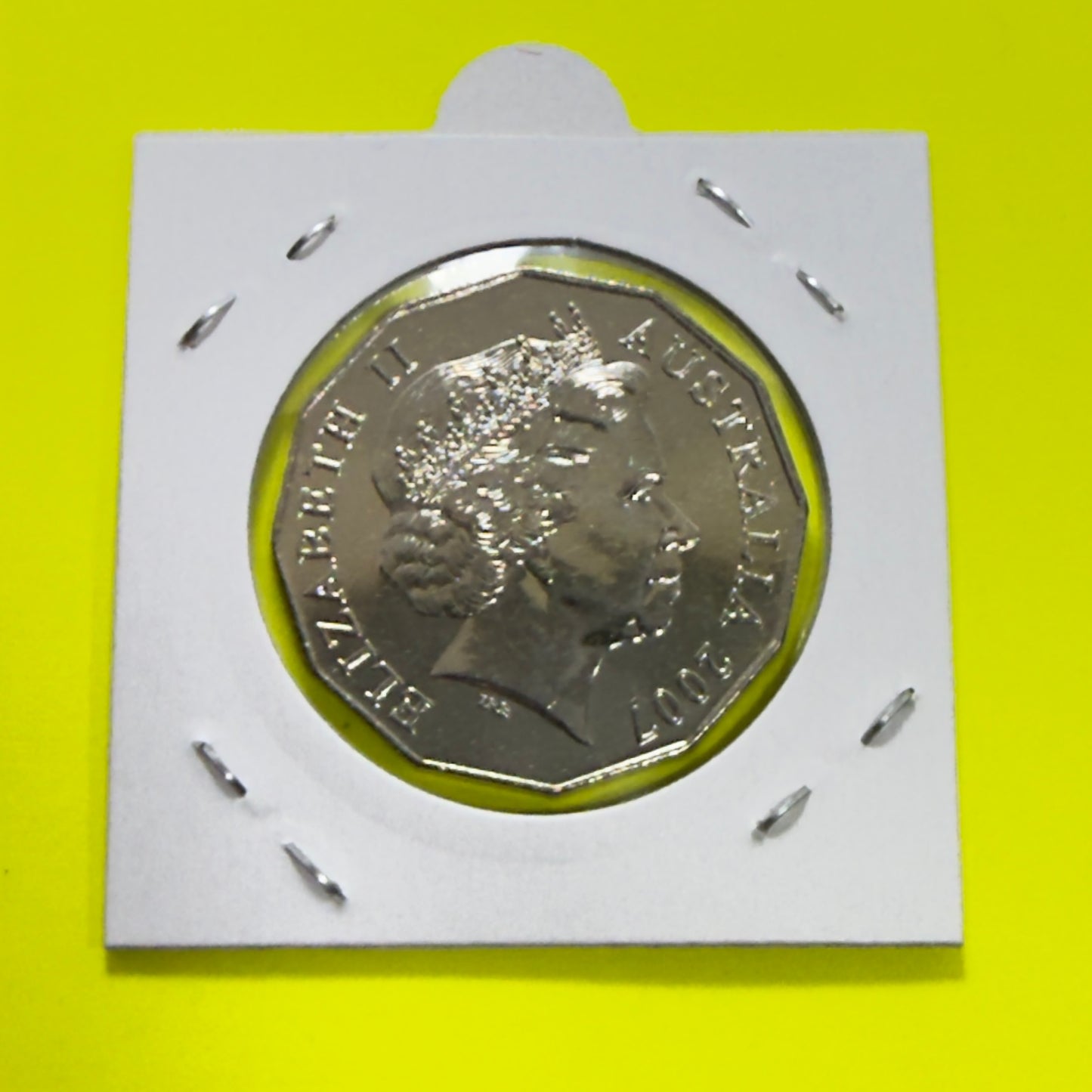 2007 50 Cent Coin - Uncirculated - Coat of Arms - comes in 2x2