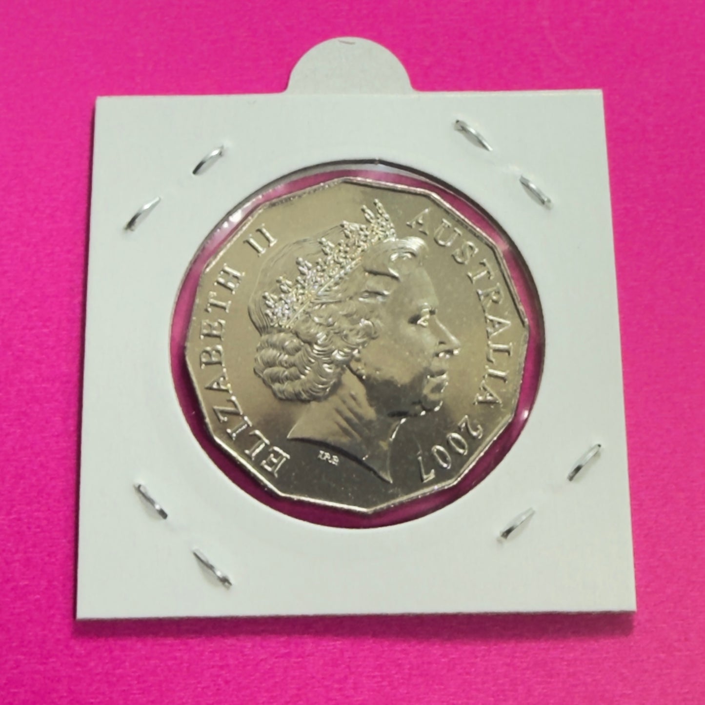 2007 50 Cent Coin - Uncirculated - Coat of Arms - comes in 2x2
