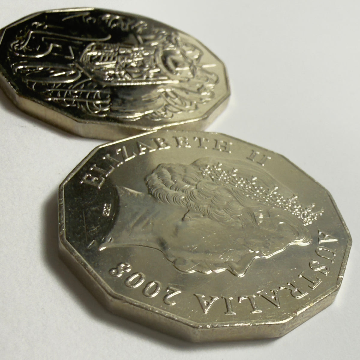 2008 50 Cent Coin - Coat of Arms - Uncirculated - comes in 2x2