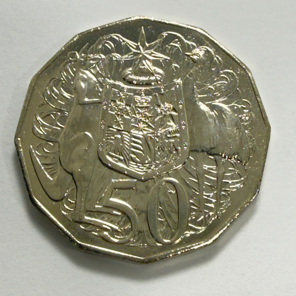 2008 50 Cent Coin - Coat of Arms - Uncirculated - comes in 2x2