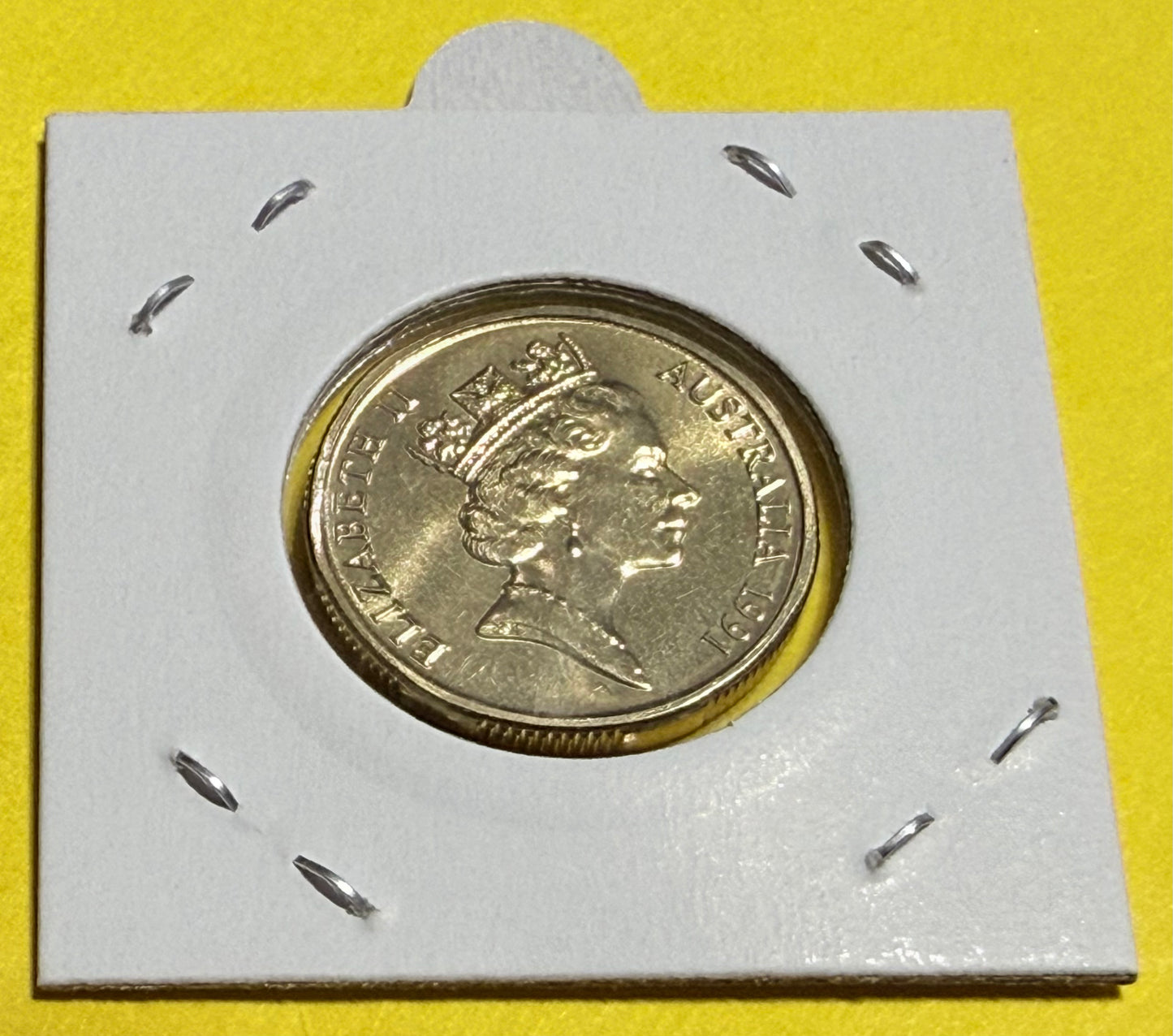 1991 $1 Coin - Choice Uncirculated - mint set ONLY coin - One Dollar - in 2x2