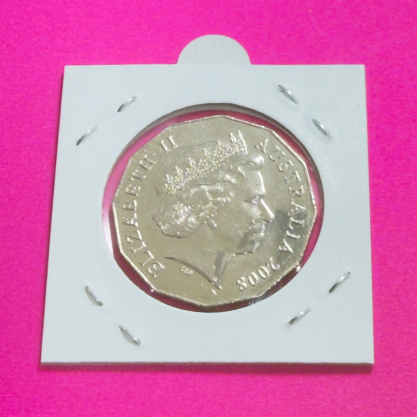 2008 50 Cent Coin - Coat of Arms - Uncirculated - comes in 2x2