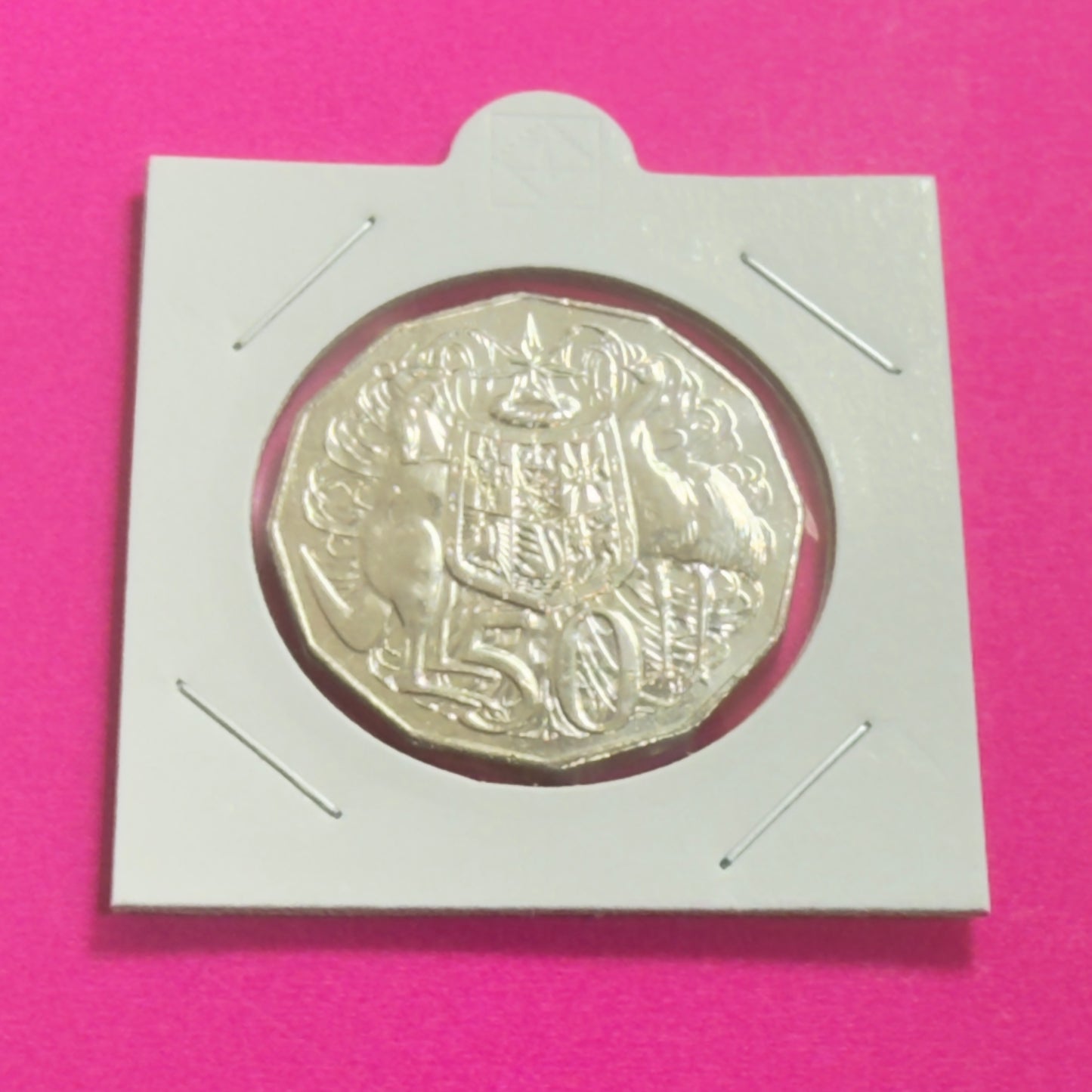 2008 50 Cent Coin - Coat of Arms - Uncirculated - comes in 2x2