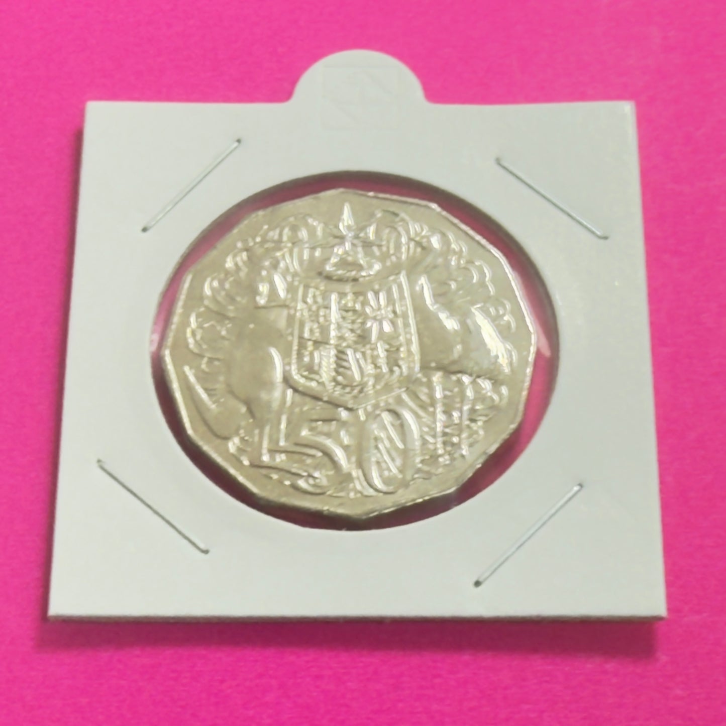 2008 50 Cent Coin - Coat of Arms - Uncirculated - comes in 2x2