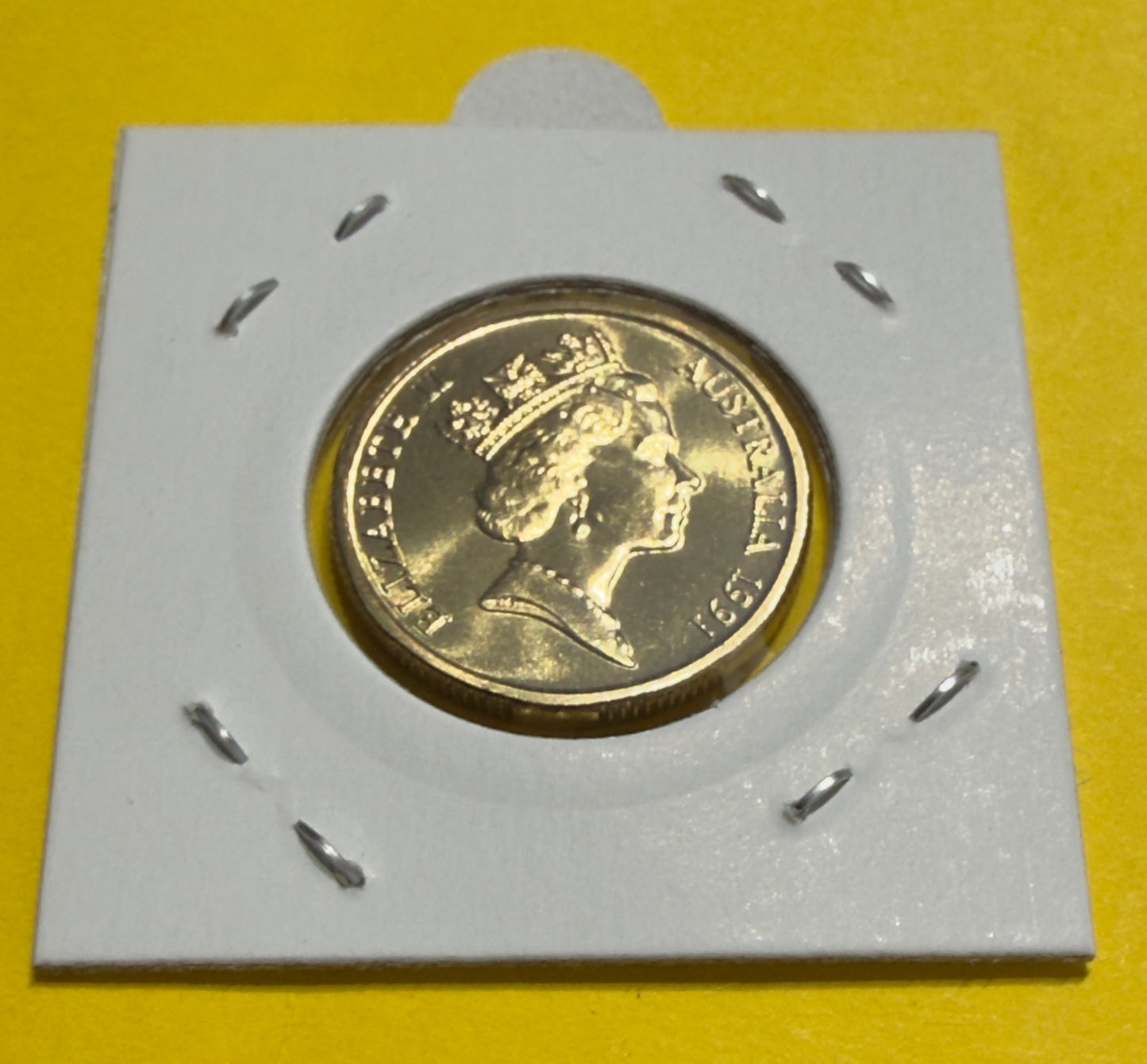 1991 $1 Coin - Choice Uncirculated - mint set ONLY coin - One Dollar - in 2x2