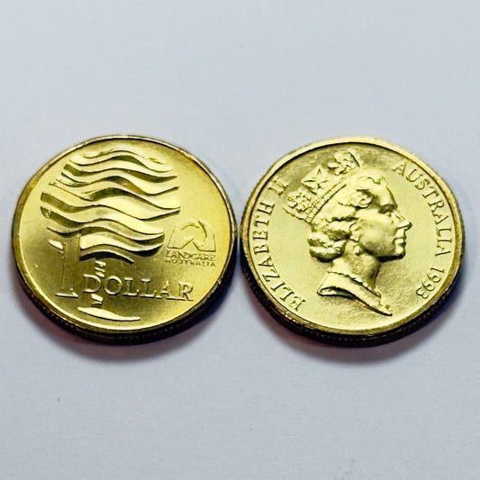 1993 $1 Coin - Choice Uncirculated - Water Is Life - ex mint set coin - in 2x2