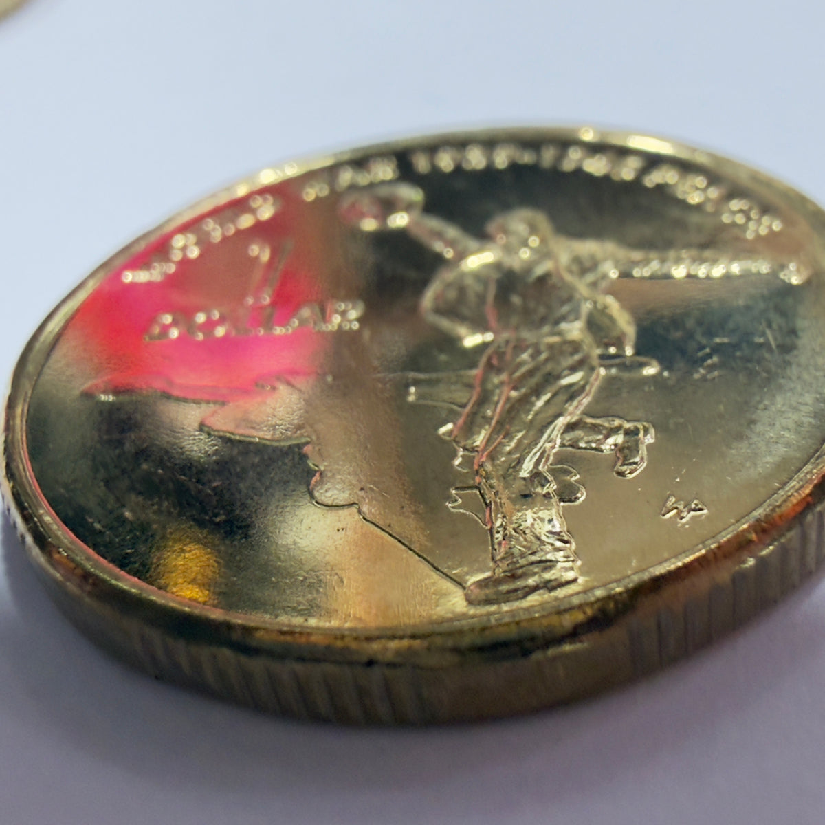 2005 $1 Dancing Man Coin - Uncirculated - 60th Anniversary Of WW2 - In 2x2
