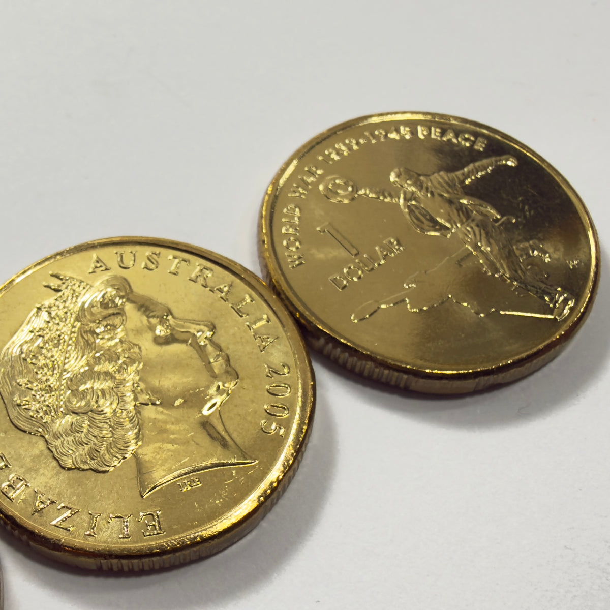 2005 $1 Dancing Man Coin - Uncirculated - 60th Anniversary Of WW2 - In 2x2