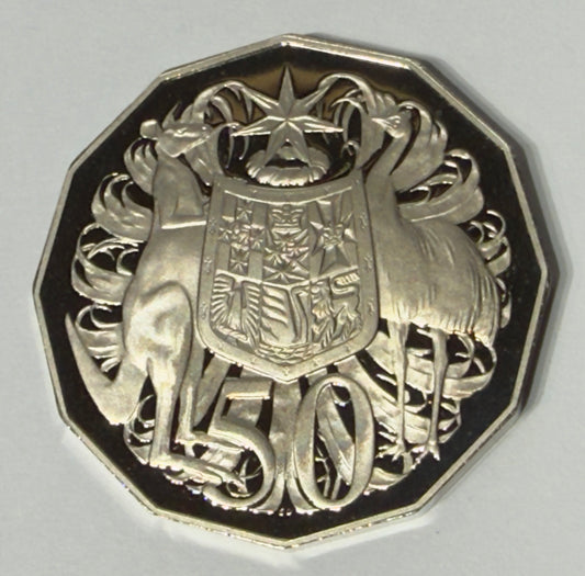 1992 50 Cent Proof Coin - Coat of Arms - Fifty Cent - comes in 2x2