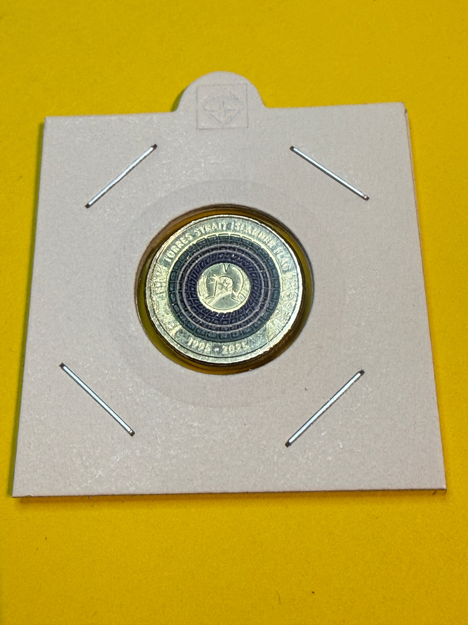 2025 $2 Torres Straight Islander Flag - Uncirculated - comes in 2x2 - New Age Numismatics