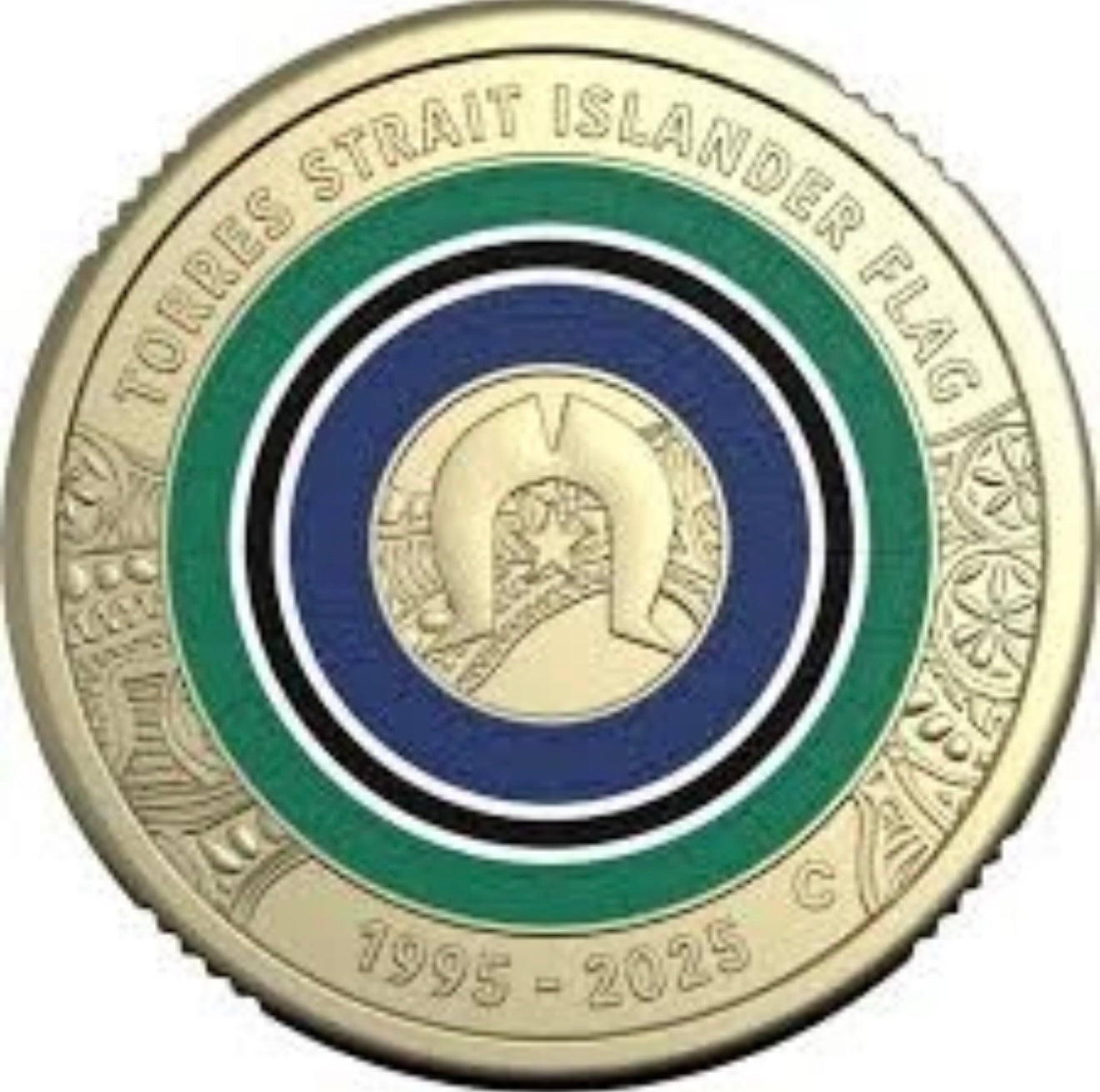 2025 $2 Torres Straight Islander Flag - Uncirculated - comes in 2x2 - New Age Numismatics