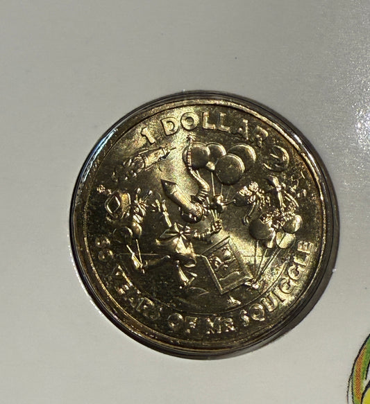 2019 $1 Coin - Mr Squiggle & Friends - Uncirculated - Ex Mint set - comes in 2x2 - New Age Numismatics