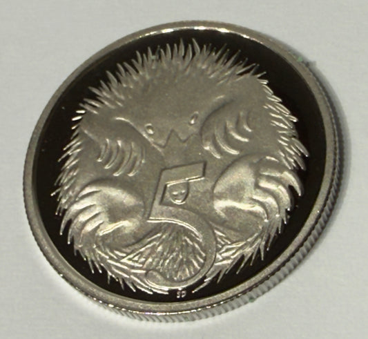 1992 5 Cent Proof Coin - Echidna - Five Cent - comes in 2x2