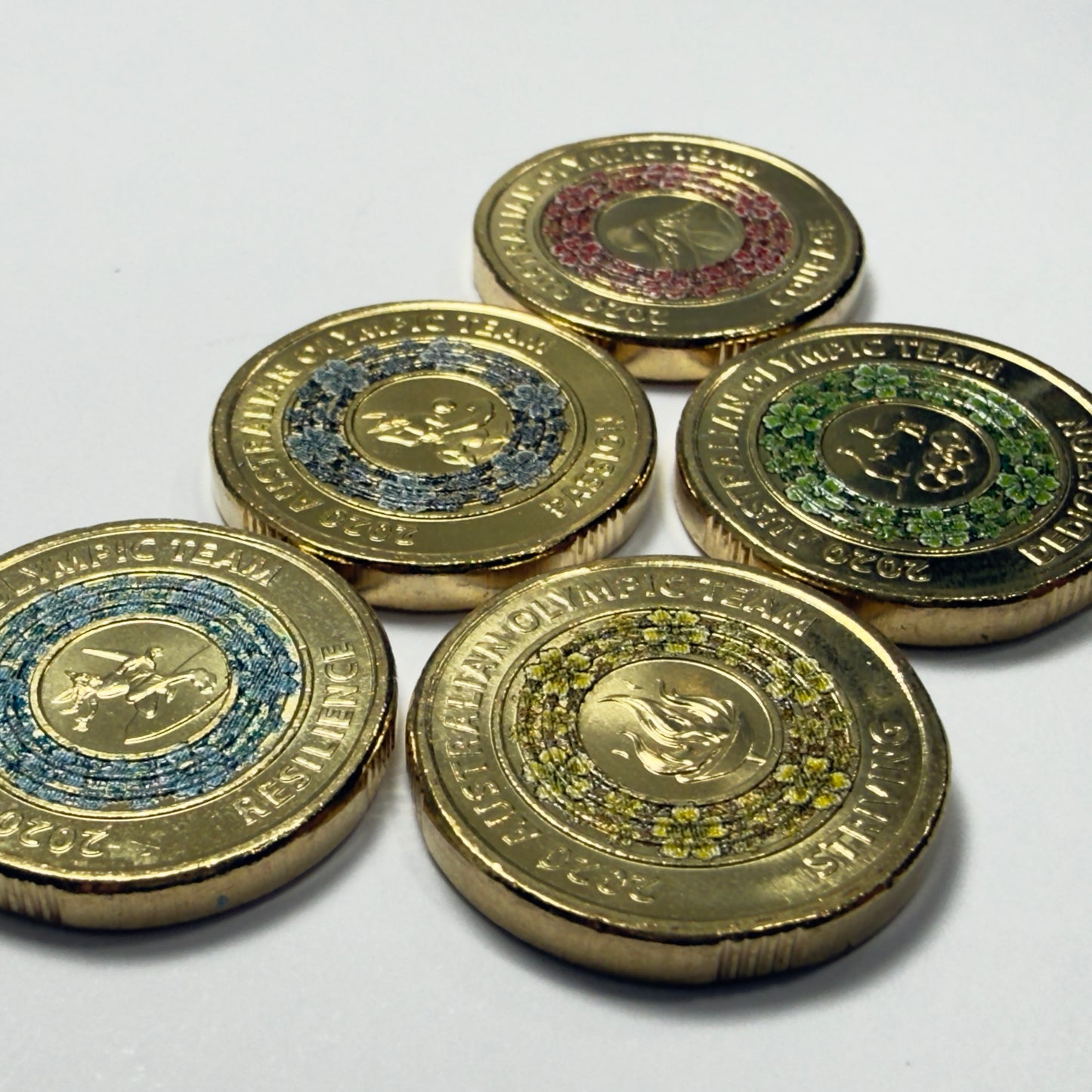 2020 $2 Tokyo Olympics 5 Coin Set - Uncirculated Two Dollar - in 2x2s