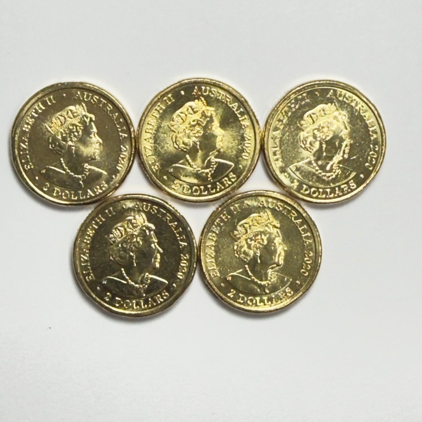 2020 $2 Tokyo Olympics 5 Coin Set - Uncirculated Two Dollar - in 2x2s